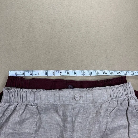 Two Pack Loft Linen Blend Shorts - Picture 2 of 12